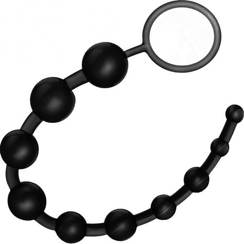 Adora Anal Beads String - Black